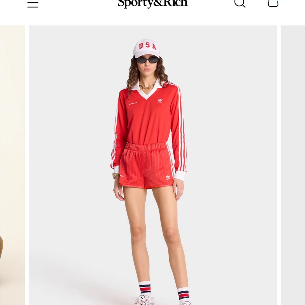 Sporty and Rich x Adidas Shorts - Picture 2 of 5